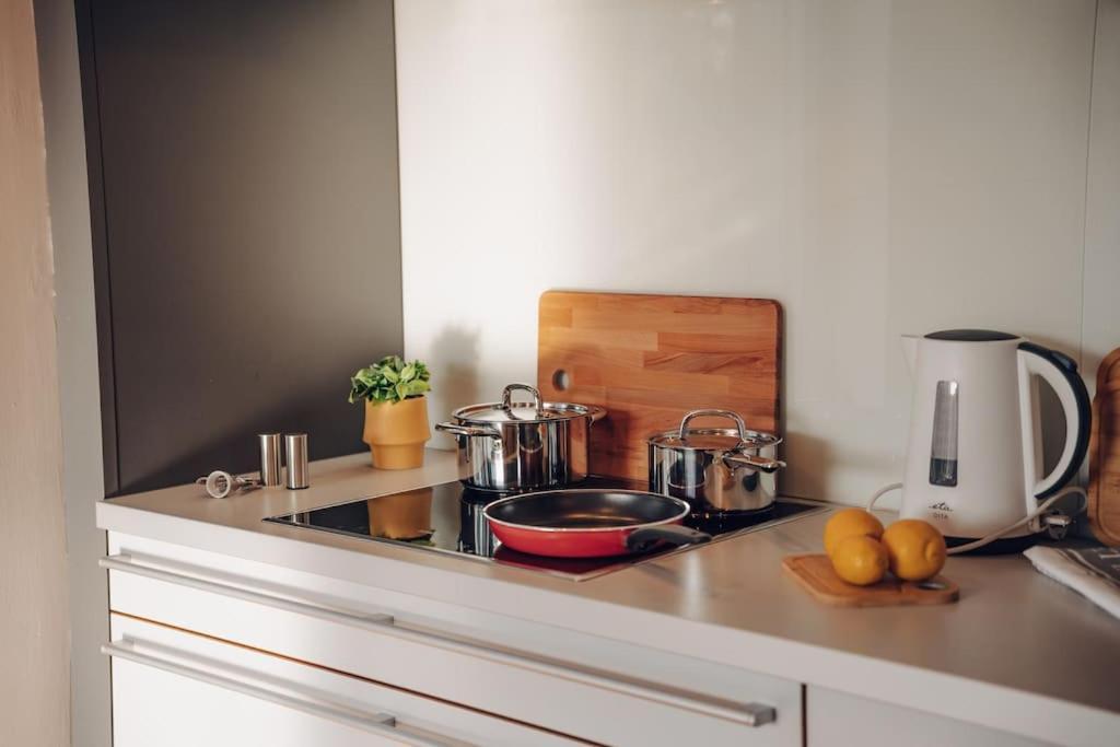 Design 3Bd Apartment Cooking Area In Architect Villa プラハ エクステリア 写真